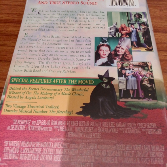 the wizard of oz warner bros family entertainment vhs - Picture 2 of 6